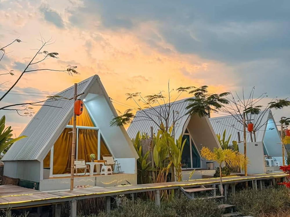 รูปห้องพักของ ภูผาม่านฮิลล์ ในยามเย็น ชิลล์มาก