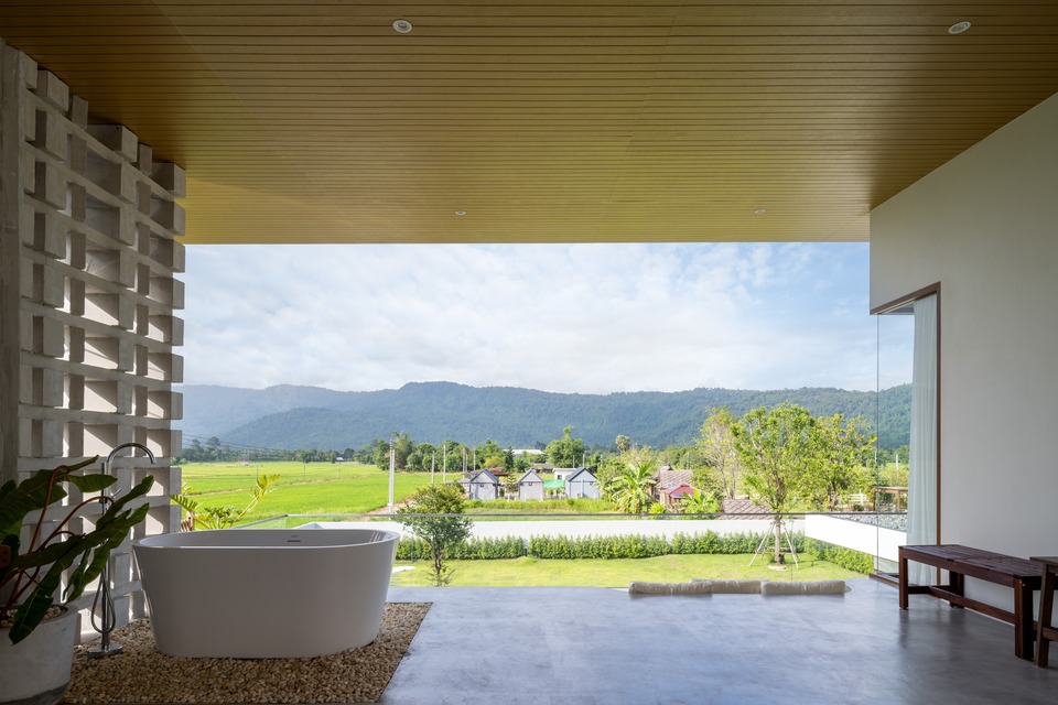 วิวในสถานที่พักของ Valcony Villa นครนายก
