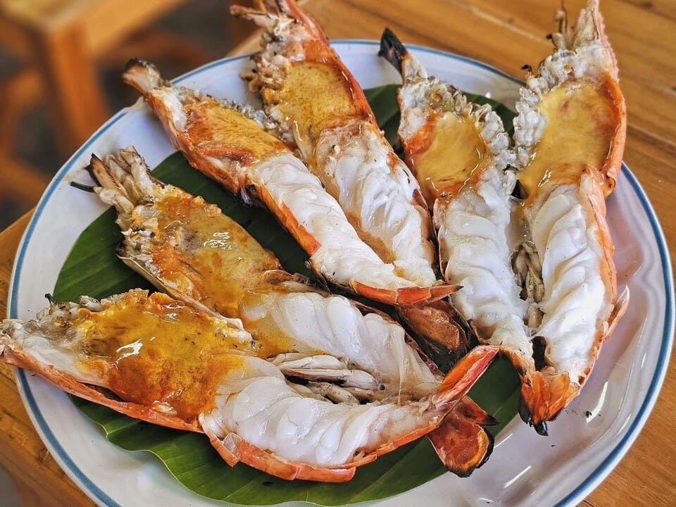 กุ้งแม่น้ำเผา ร้านอาหารโอโภชนา