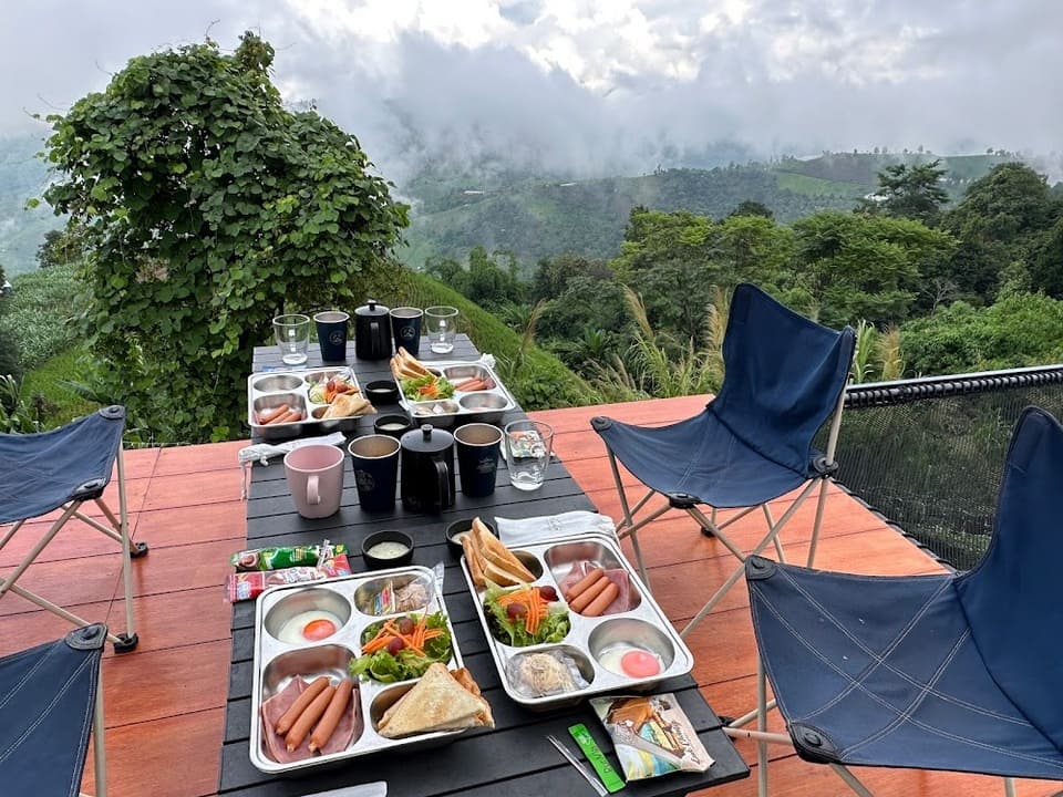 มีบริการหมูกระทะ ที่พักดอยช้าง