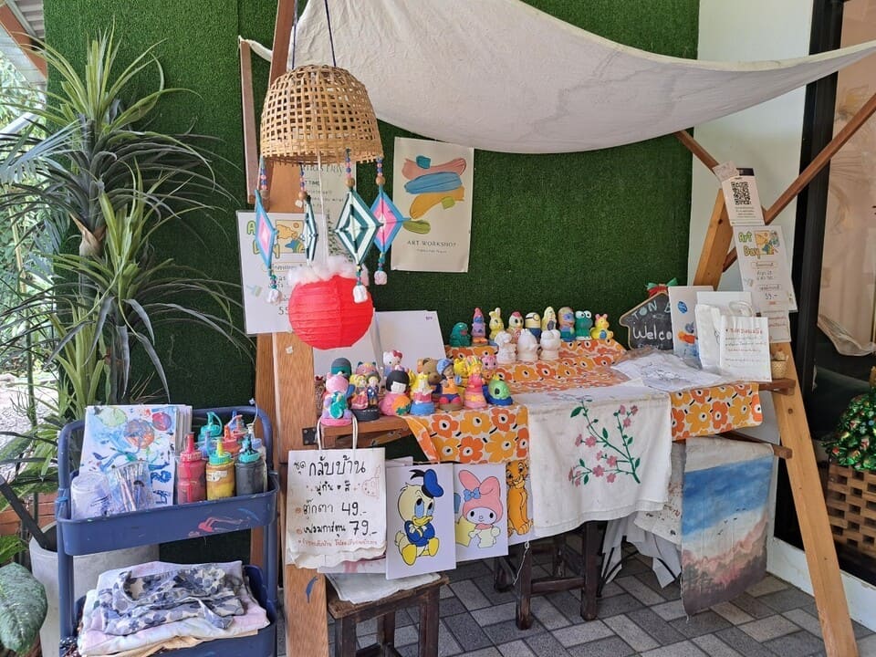 มุมระบายสีก็มีนะ ต้นบัว CAFE